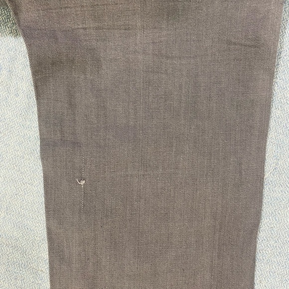 7 For All Mankind Grey Straight Leg Button Fly Jeans, Size 38/33, Cotton/Spandex - Picture 12 of 12
